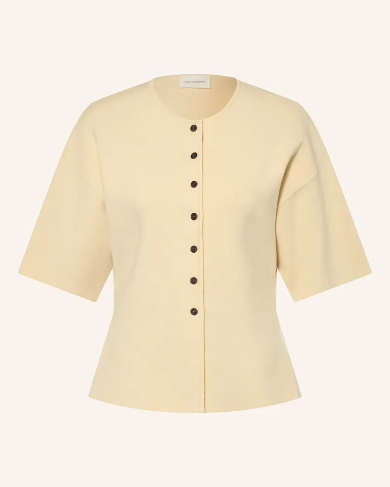 MOSS COPENHAGEN Strickjacke Mschmirielle Mit 3/4-Arm beige Hellbraun