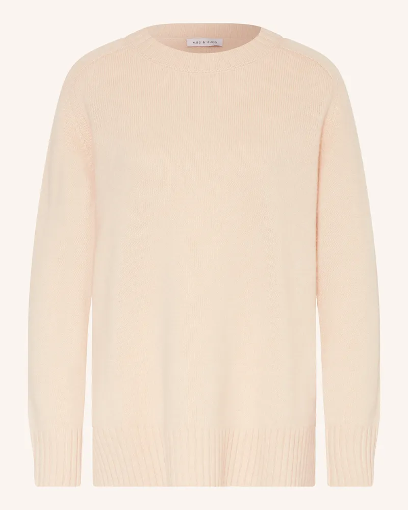 Mrs & HUGS Cashmere-Pullover Nude