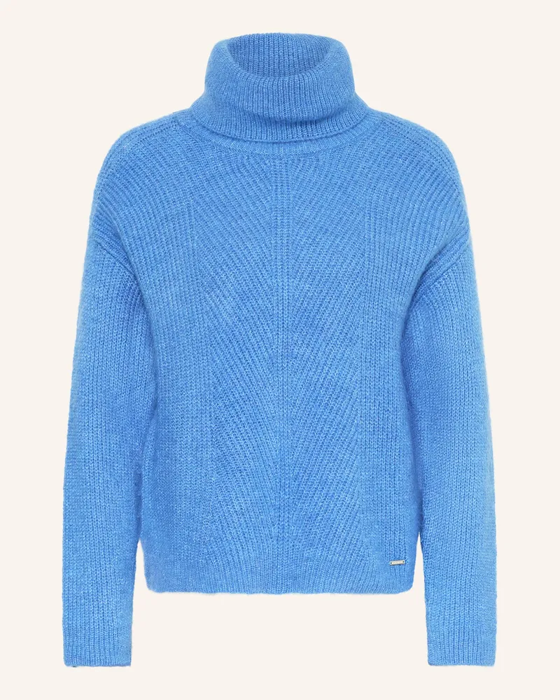 More & More Rollkragenpullover Blau