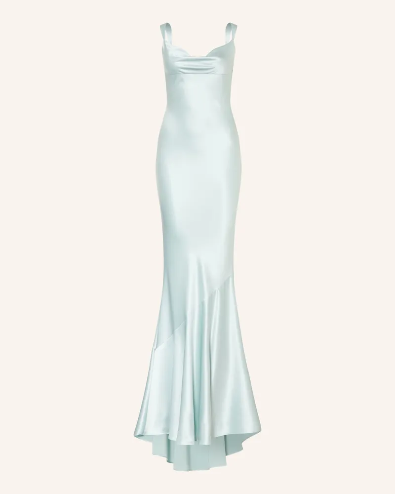 Retrofête Abendkleid VINICIA mit Volants Hellblau