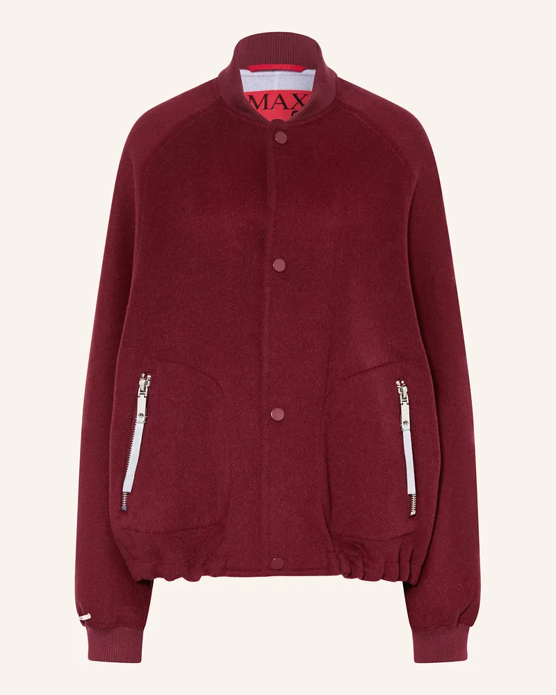 MAX&Co. Blouson ESTONIA aus Wolle Dunkelrot