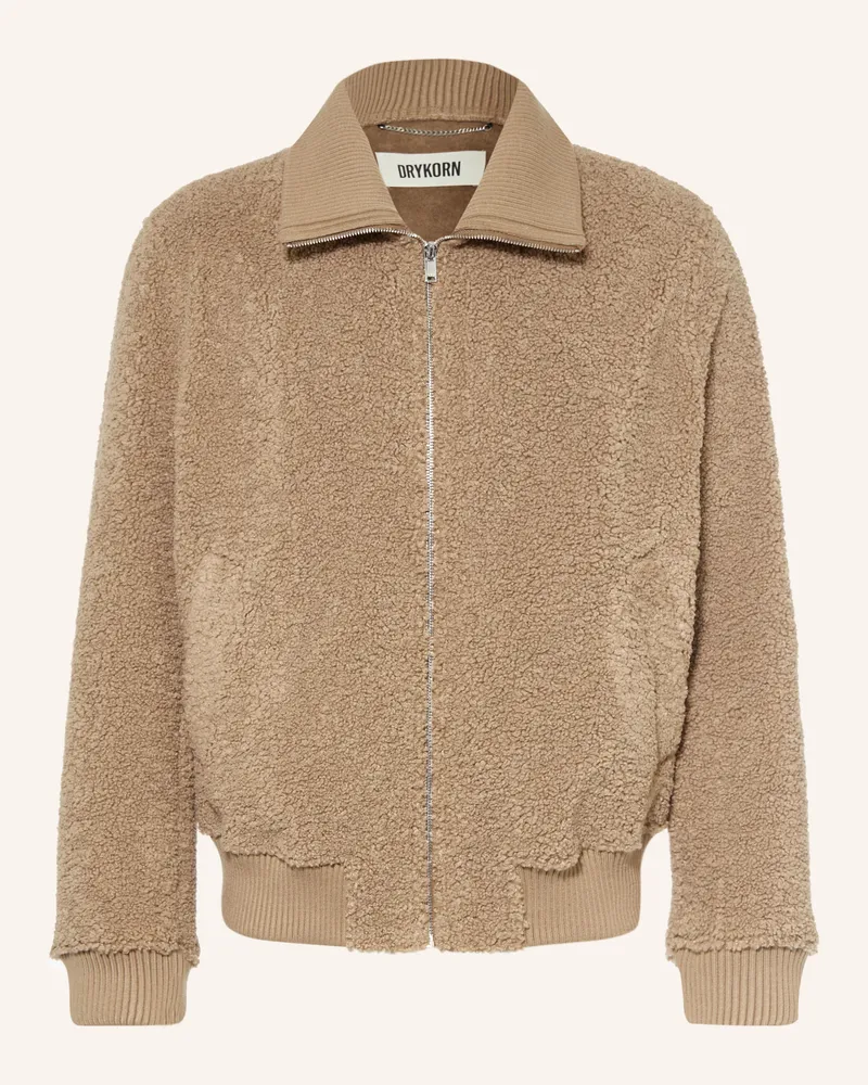 Drykorn Teddyfell-Jacke Gralon beige Hellbraun