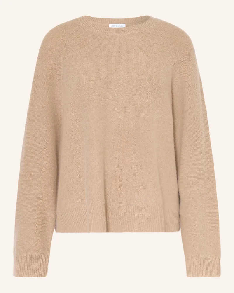 Mrs & HUGS Oversized-Pullover Mit Cashmere beige Beige
