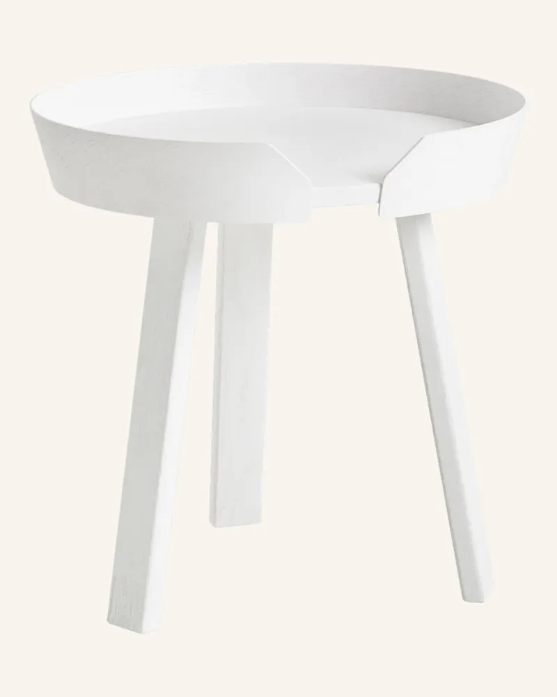 Muuto Beistelltisch Around Small weiss Weiss