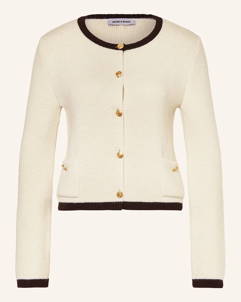 More & More Strickjacke weiss Ecru