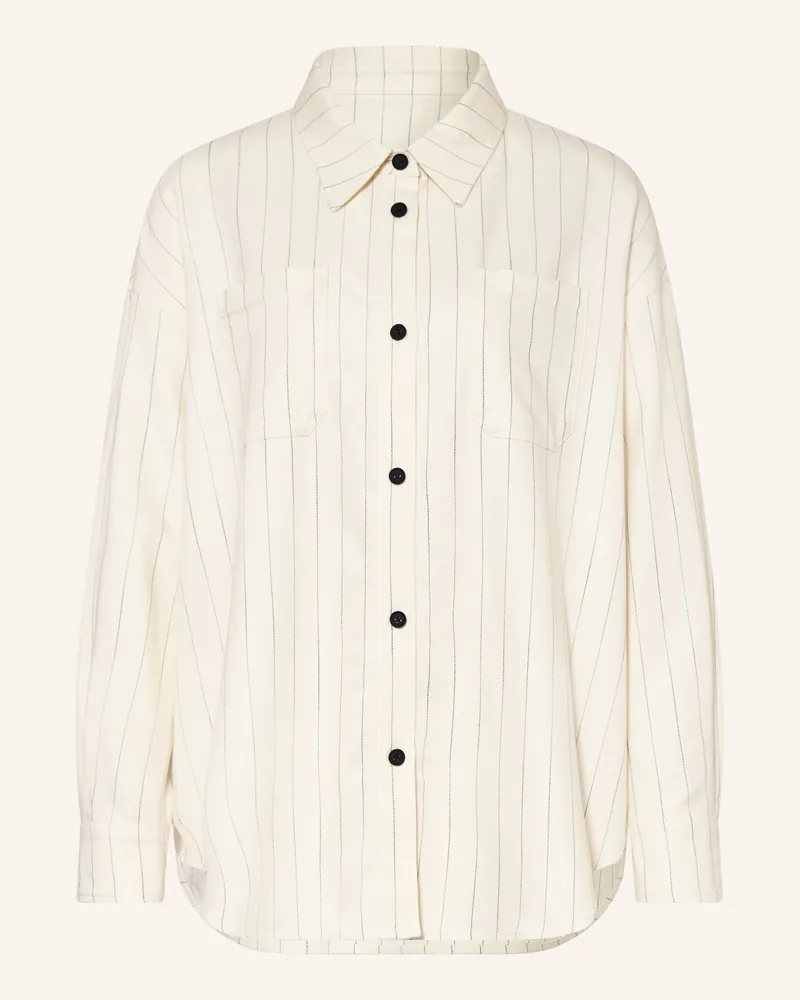AllSaints Oversized-Hemdbluse Olga beige Creme
