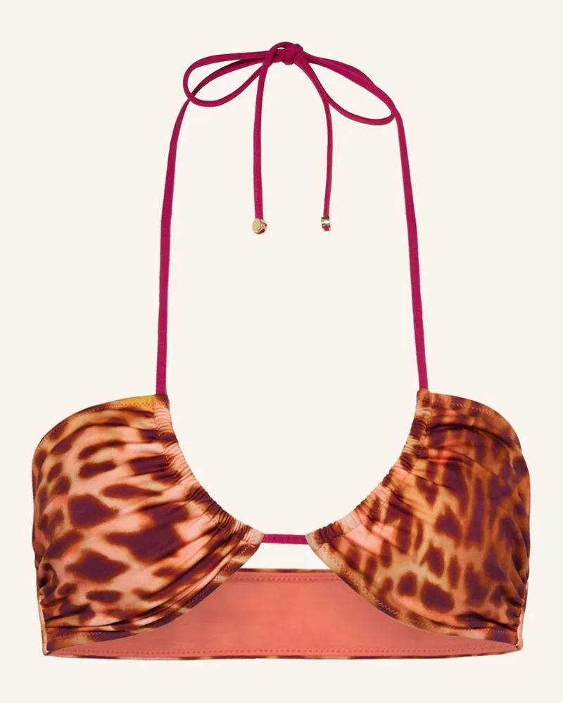 Stella McCartney Triangel-Bikini-Top Braun