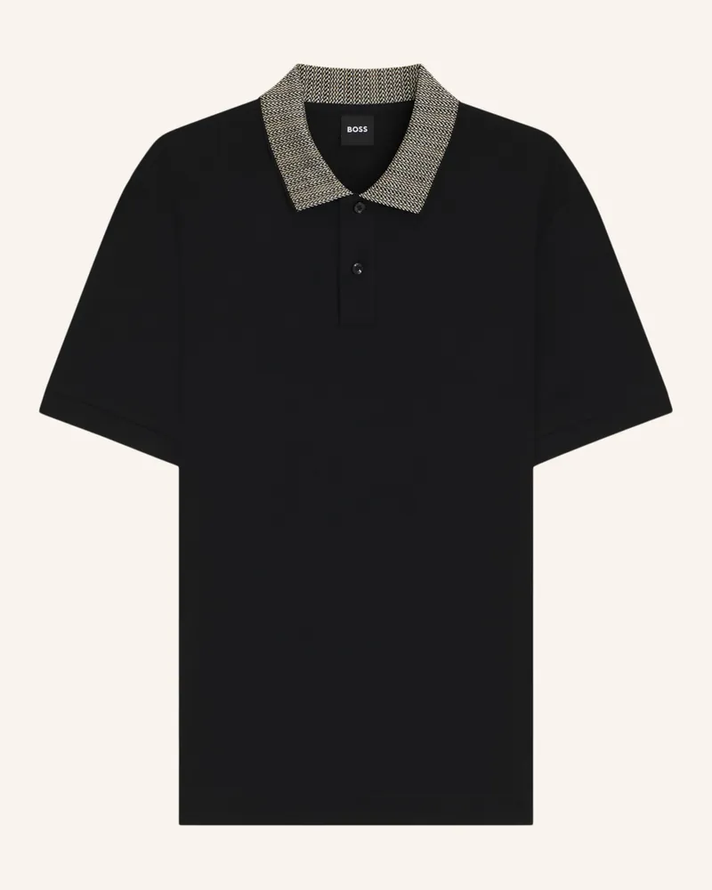 HUGO BOSS Poloshirt H-PARLAY 302 Regular Fit Schwarz