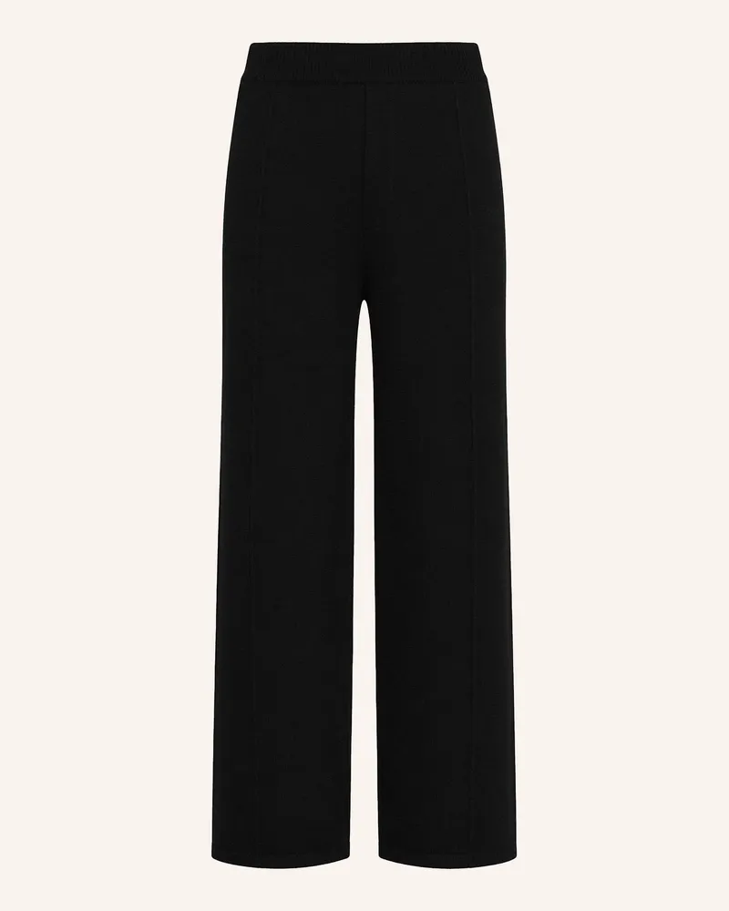 KIEFERMANN Kiefermann Strickhose Aus Merino-Viskose Mit Elastischem Bund Vittus schwarz Schwarz