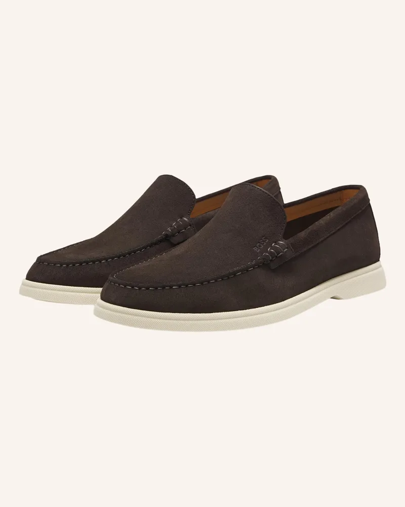 HUGO BOSS Slipper Sienne braun Dunkelbraun