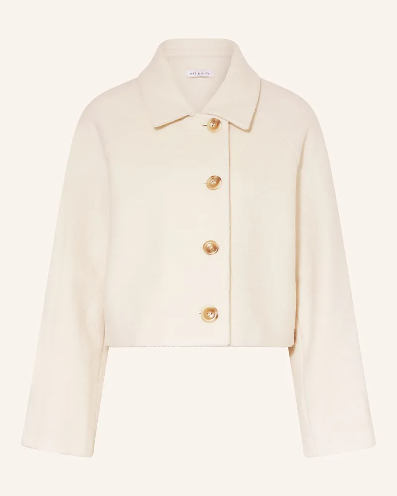 Mrs & HUGS Kastenjacke Creme