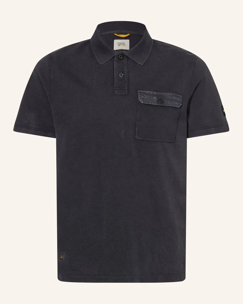 Camel Active Piqué-Poloshirt grau Dunkelgrau