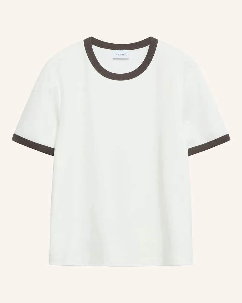 COMMA T-Shirt weiss Weiss