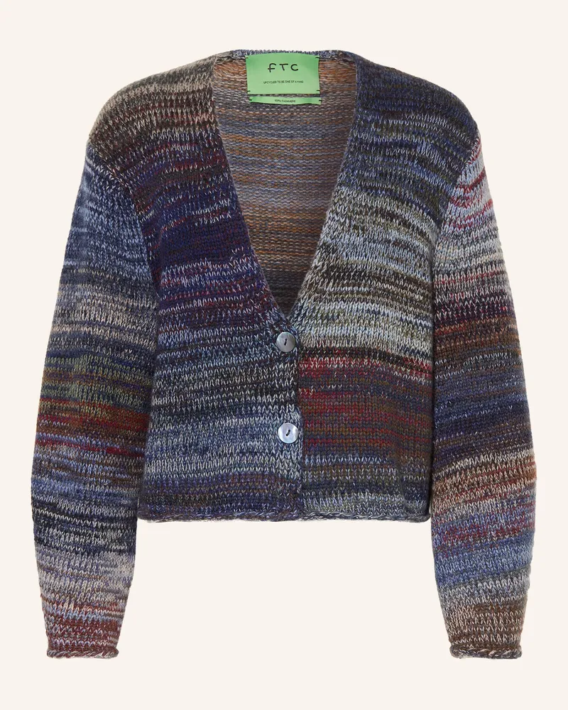 FTC Cashmere Strickjacke Aus Cashmere blau Dunkelblau