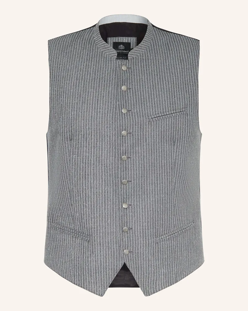 Hammerschmid Trachtenweste Fabian Slim Fit grau Grau