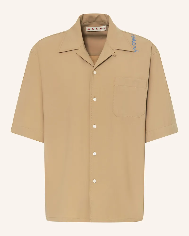 Marni Resorthemd Comfort Fit Beige