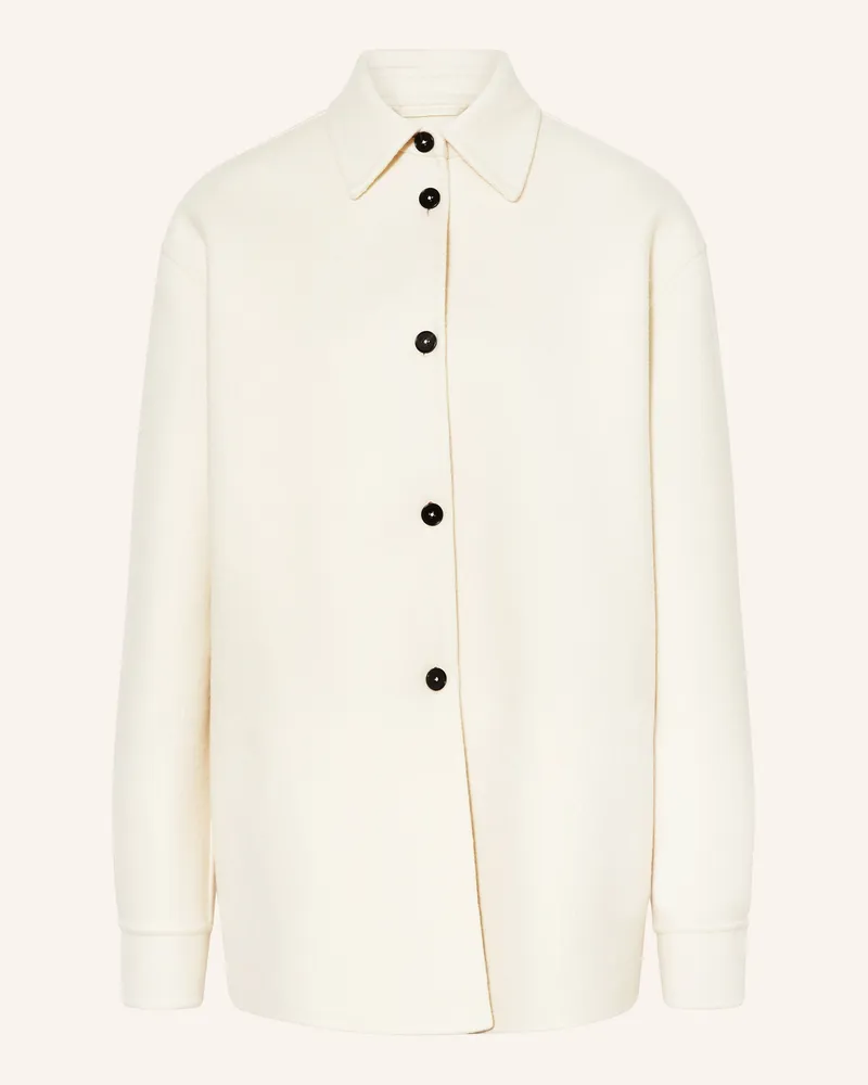 Jil Sander Overjacket weiss Creme