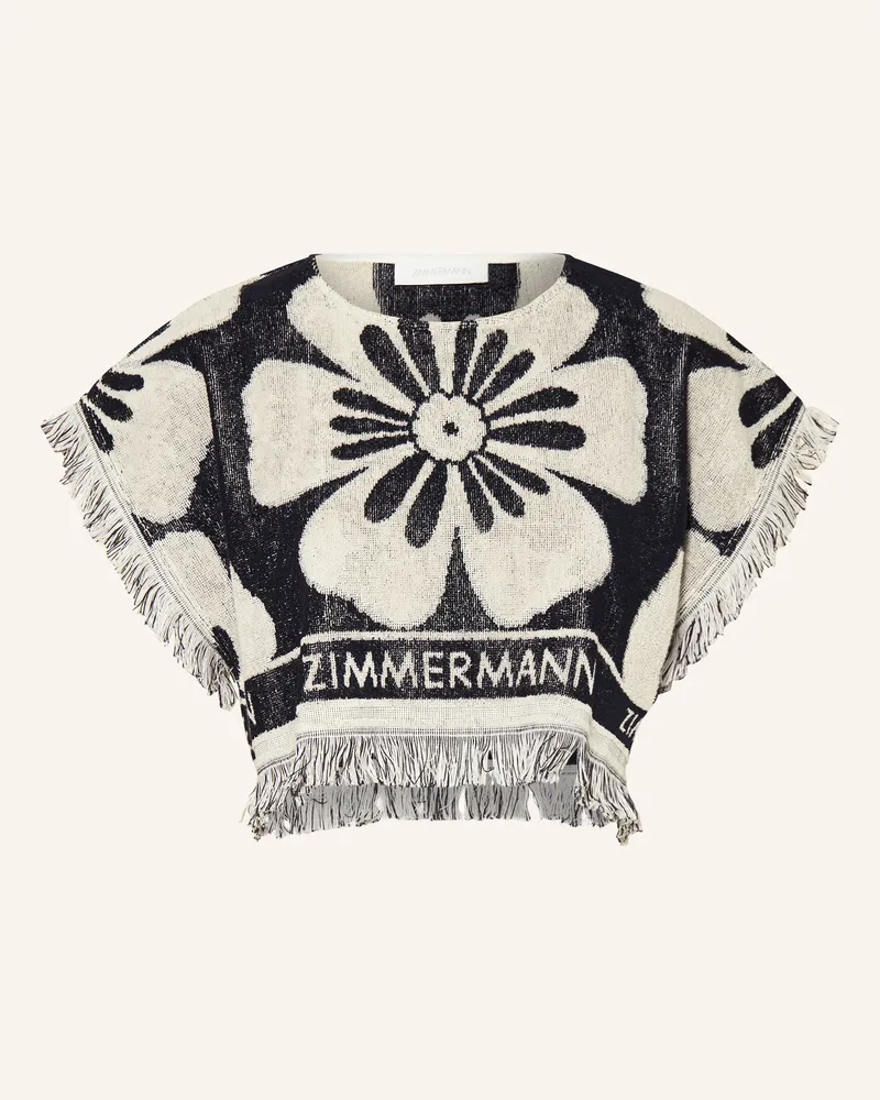 Zimmermann Cropped-Shirt Halliday schwarz Beige