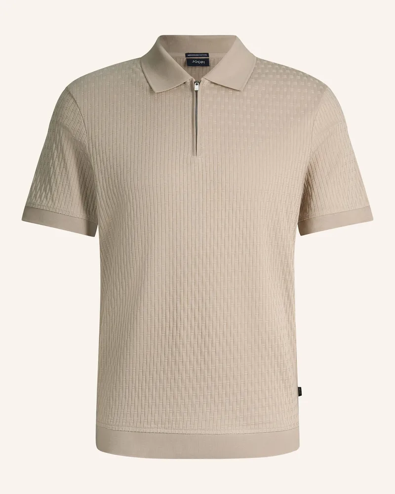 JOOP! Zip-Poloshirt Regular Fit beige Beige