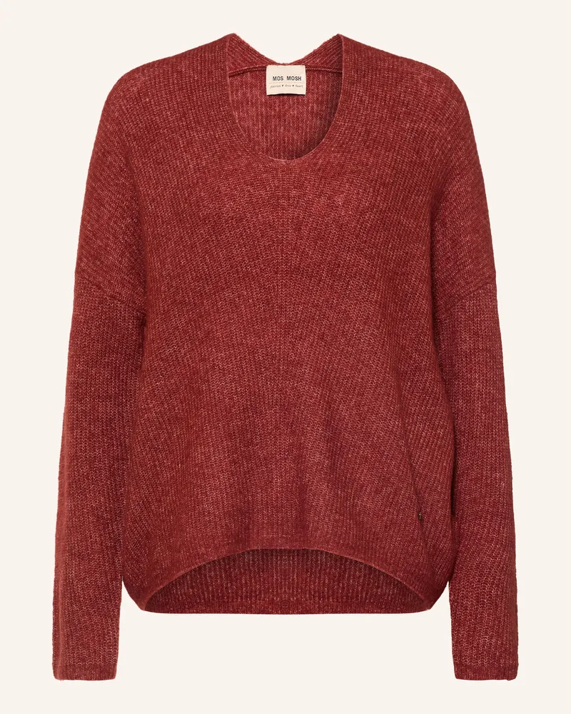 Mos Mosh Pullover Thora Mit Alpaka rot Dunkelrot