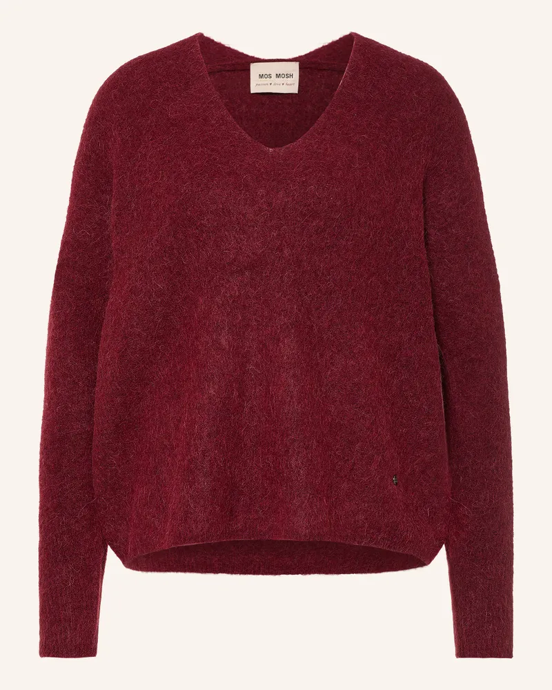 Mos Mosh Pullover Thora Mit Alpaka rot Dunkelrot