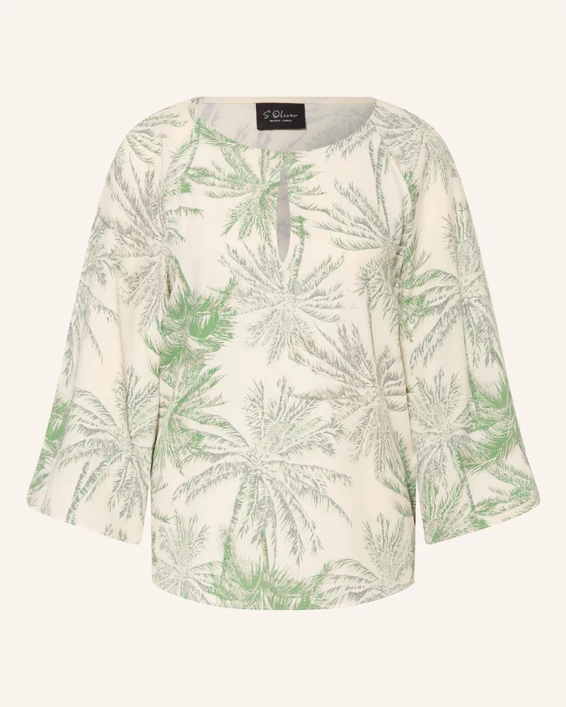 S.Oliver Blusenshirt Mit 3/4-Arm weiss Grün