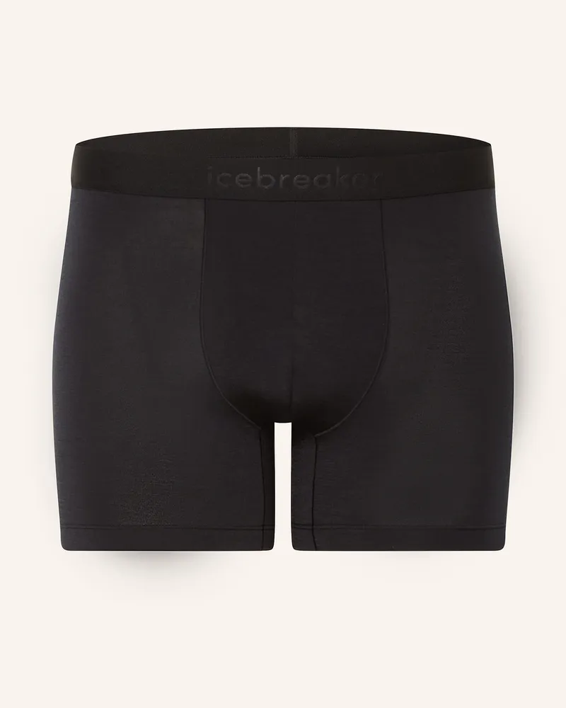 Icebreaker Funktionswäsche-Boxershorts Anatomica Mit Merinowolle schwarz Schwarz