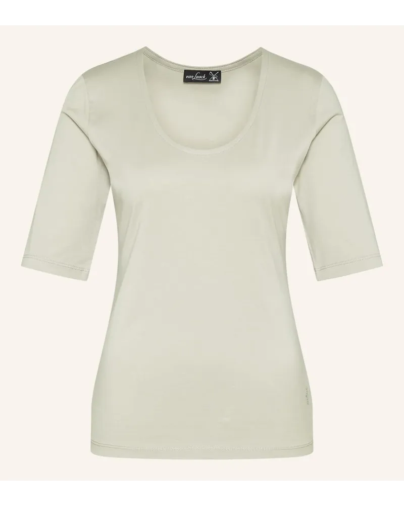 van Laack T-Shirt Modern Fit Kurzer Ärmel Beige