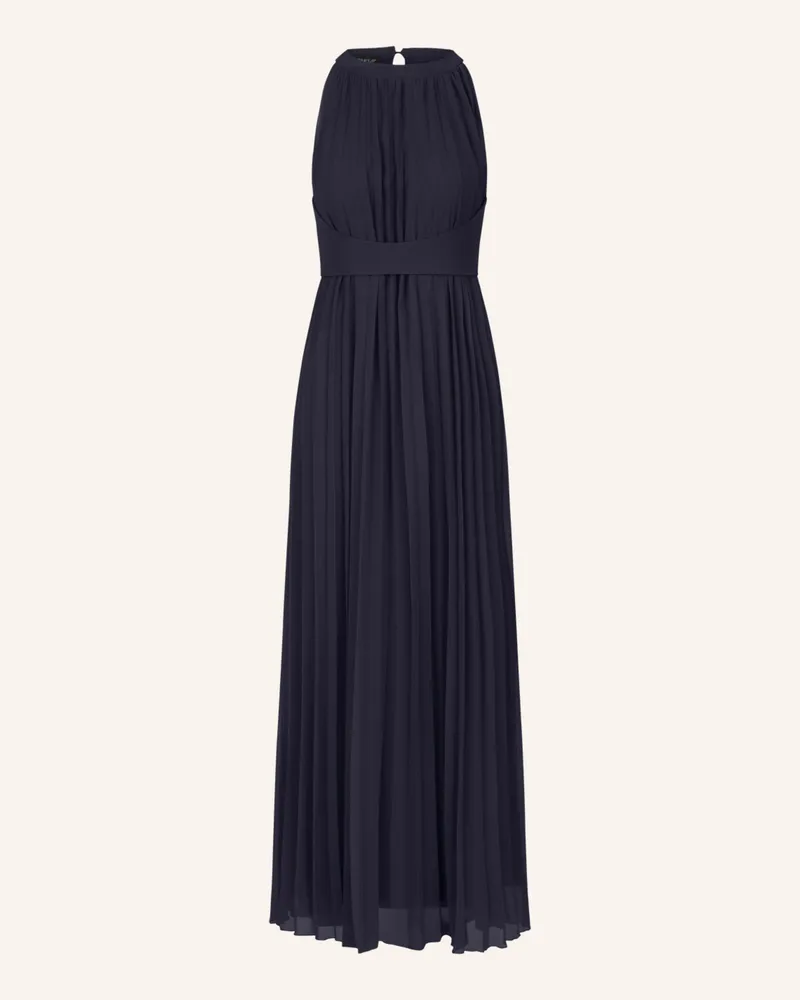 Apart Plisseekleid Dunkelblau