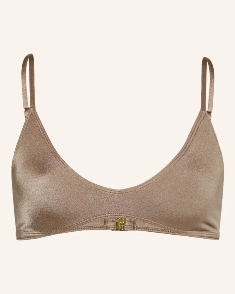Espadrij Triangel-Bikini-Top EDDA Hellbraun