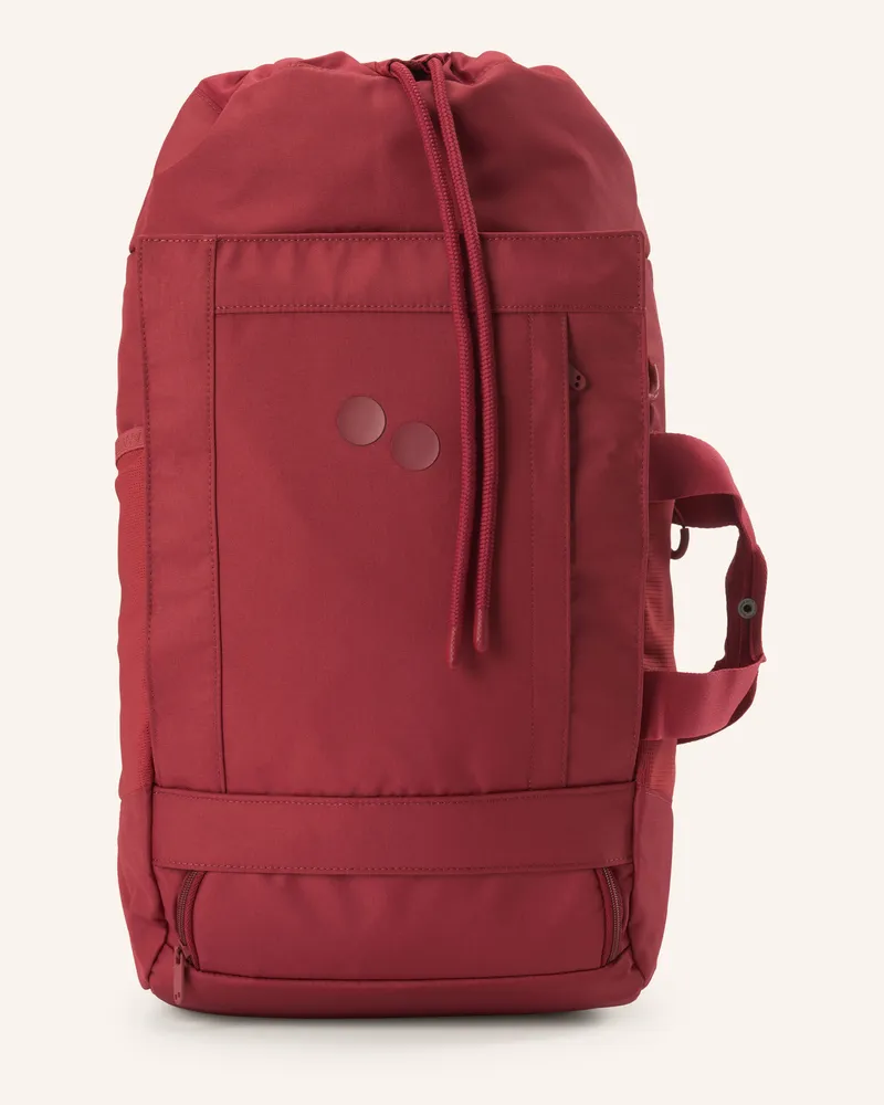 pinqponq Rucksack Blok Medium Mit Laptop-Fach rot Dunkelrot