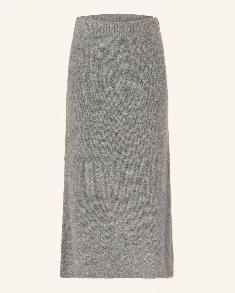 Part Two Strickrock Vaninapw Mit Glitzergarn Und Pailletten grau Grau