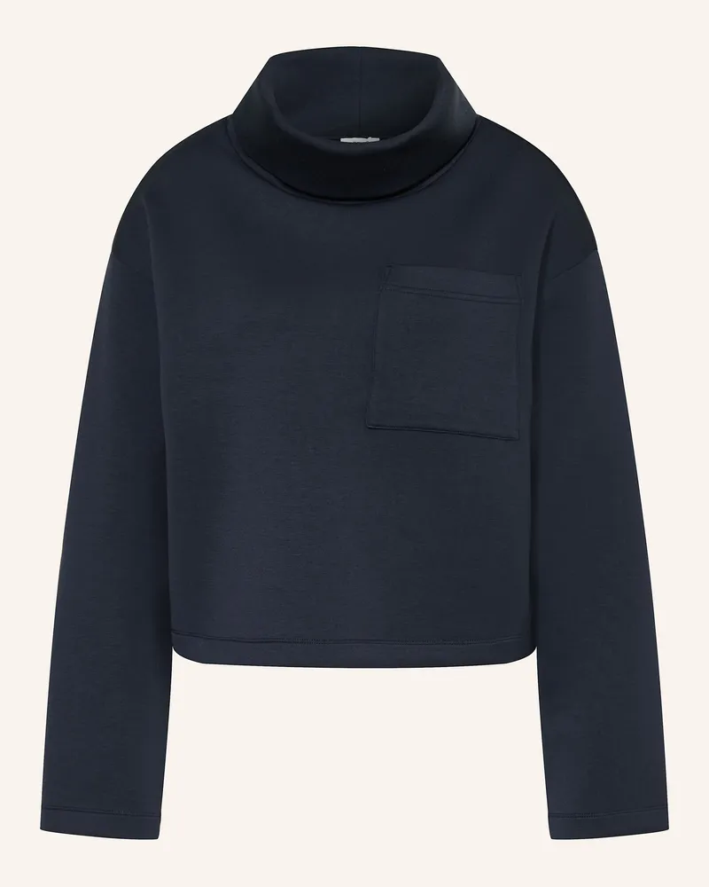 Reiss Cropped-Shirt Dunkelblau