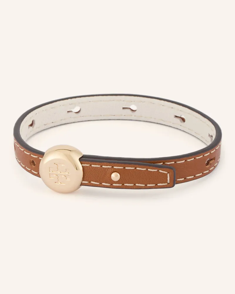 Tory Burch Lederarmband Icon braun Braun