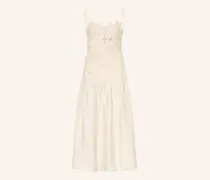 Kleid Mit Spitze weiss