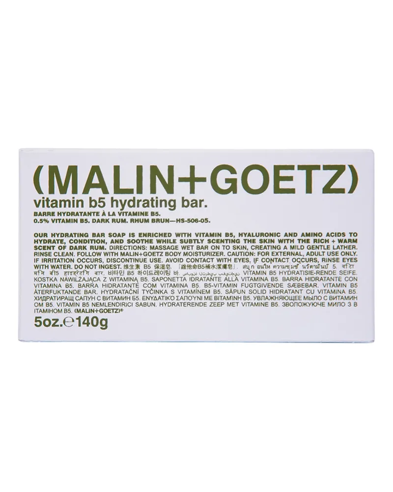 Malin+Goetz Vitamin b5 Hydrating Bar Dark Rum Seife 140 g 