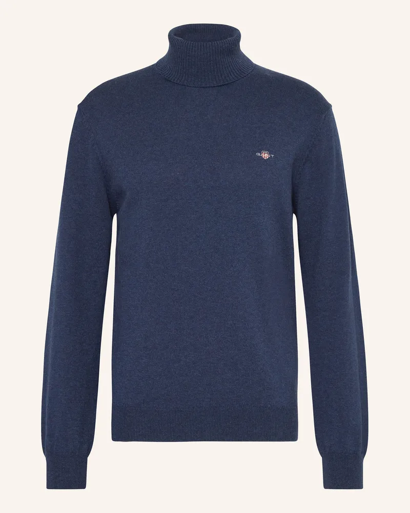 Gant Rollkragenpullover Dunkelblau
