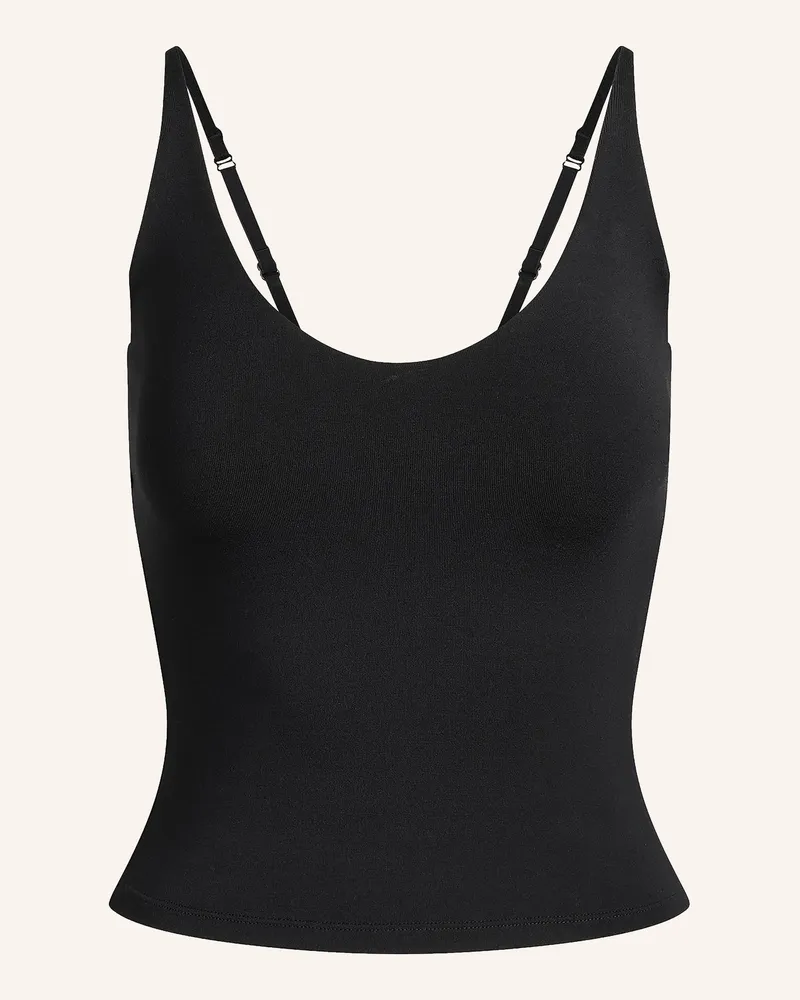 SKIMS Lounge-Top Smooth Layers schwarz Obsidian