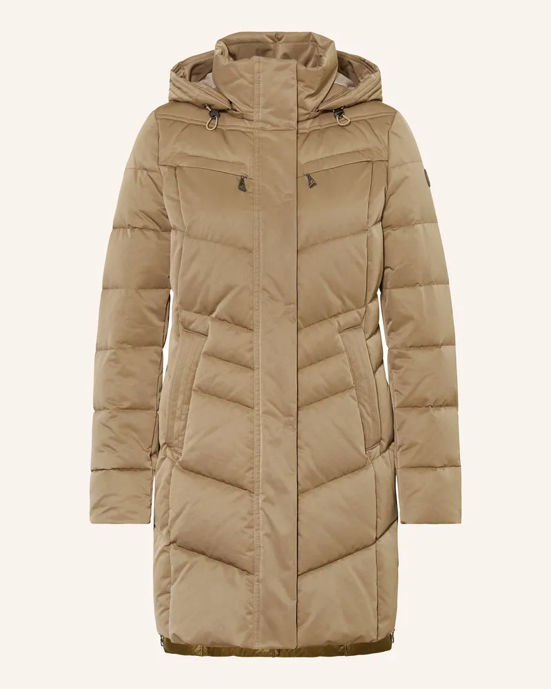 Gil Bret Steppjacke mit abnehmbarer Kapuze Taupe