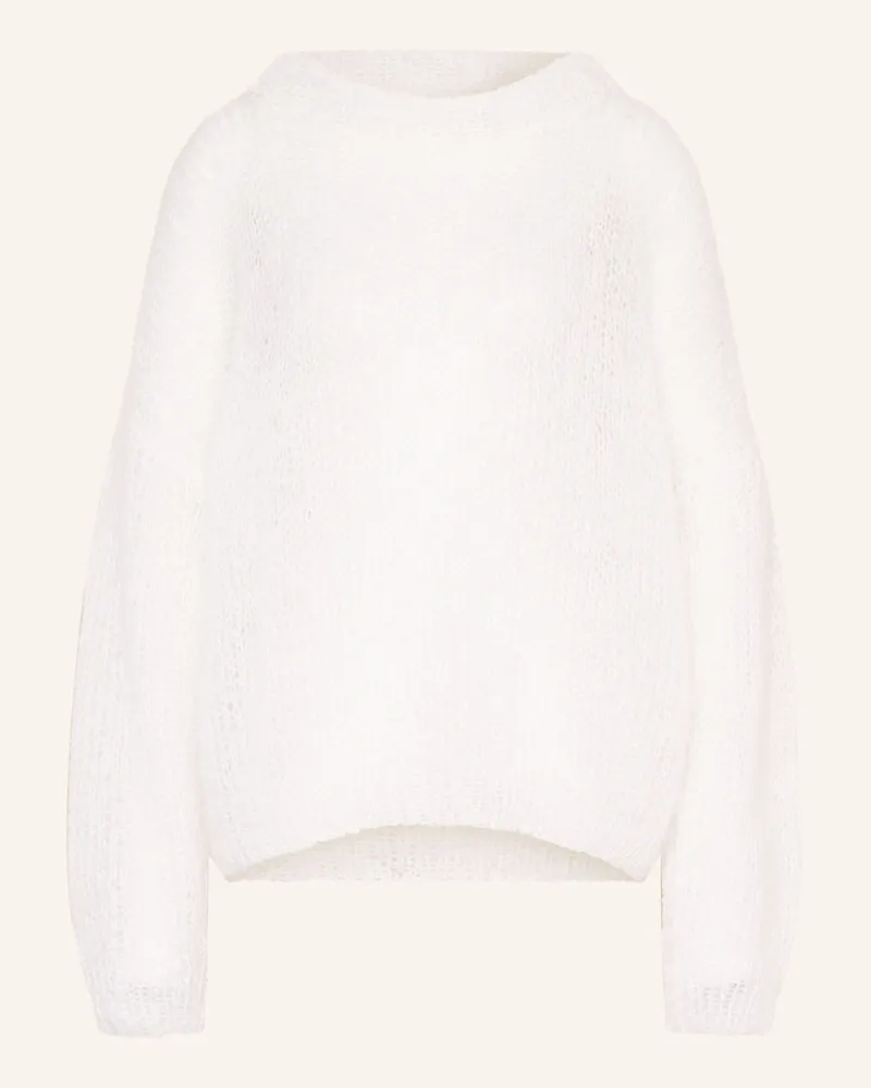 MAIAMI Mohair-Pullover weiss Weiss