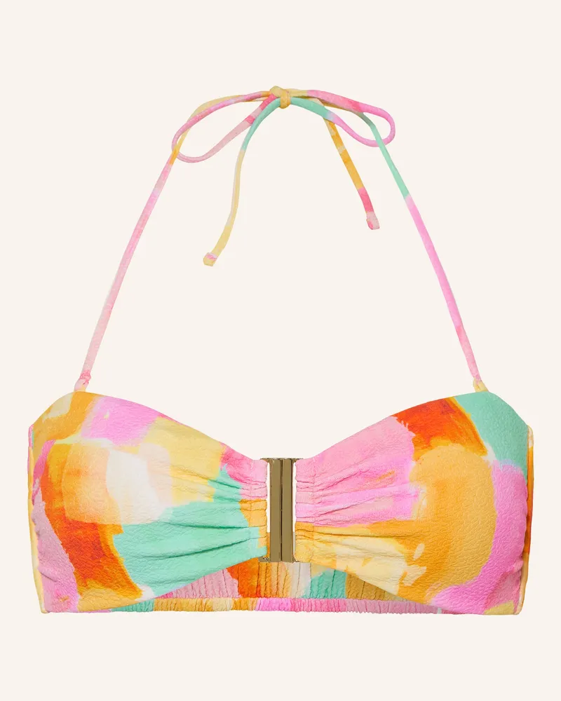watercult Bandeau-Bikini-Top Empowered Play rosa Rosa
