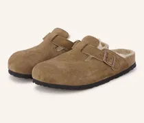 Pantoletten Boston Shearling braun