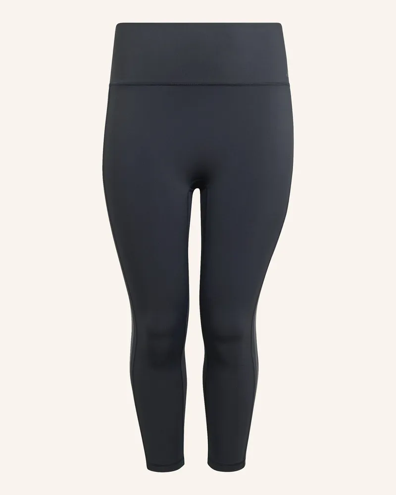 adidas OPTIME WORKOUT 3-STREIFEN 7/8 LEGGINGS – GROSSE GRÖSSEN Schwarz