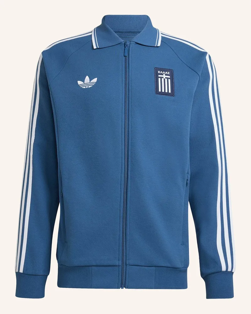 adidas Griechenland Anthem Auswärtsjacke blau Blau