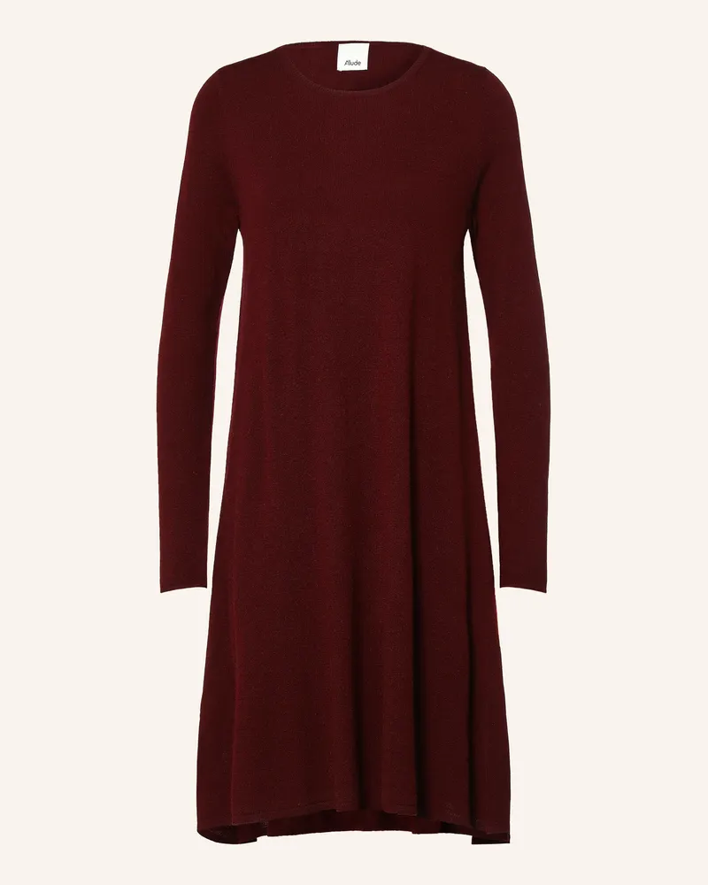 ALLUDE Strickkleid Mit Cashmere rot Dunkelrot