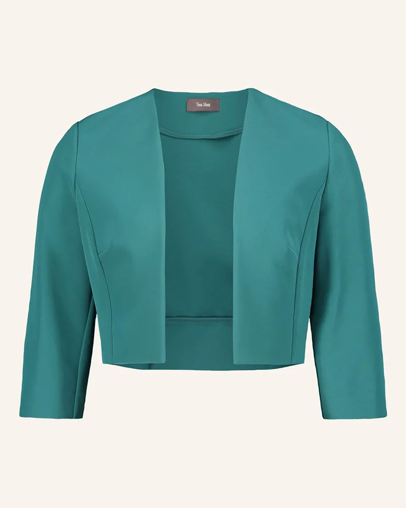 Vera Mont Bolero mit 3/4-Arm Petrol