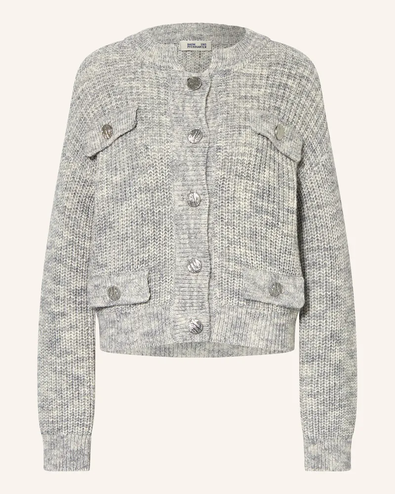 Baum und Pferdgarten Strickjacke CAT Hellgrau