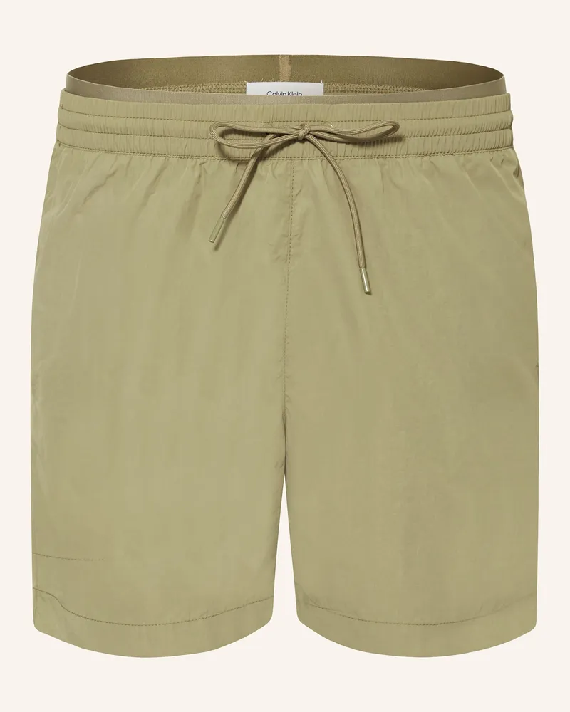 Calvin Klein Badeshorts CK MONOGRAM Oliv
