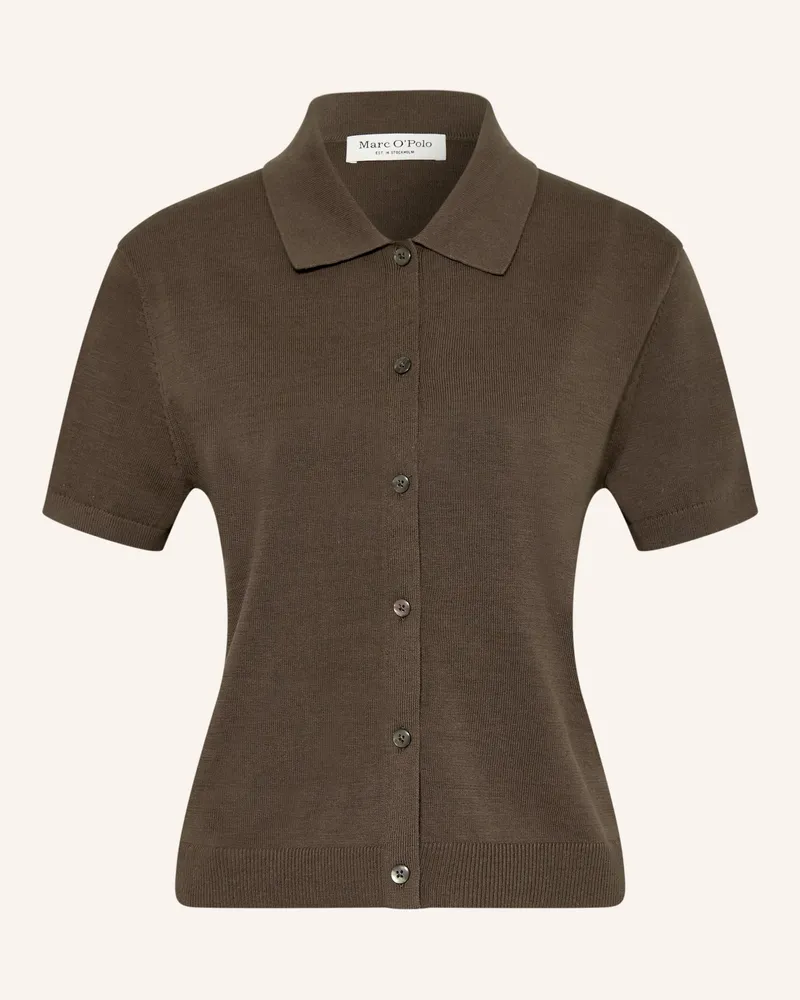 Marc O'Polo Strickjacke gruen Dunkelgrün