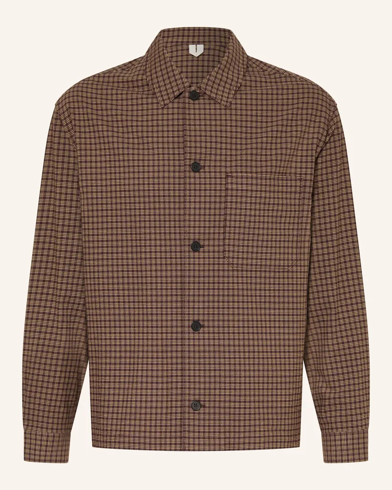 Arket Hemd Billy Comfort Fit braun Dunkelbraun